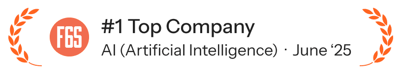 F6S badge: Veehive ranked #1 AI company, June 2025